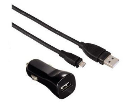Listwa zasilająca Hama Ładowarka samochodowa Picco 12V+ Kabel  micro USB do Samsung